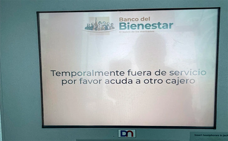 Fallas y robos constantes en cajeros del Banco del Bienestar