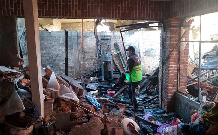Explota inmueble con pirotecnia en Pueblo Mágico de Tláhuac