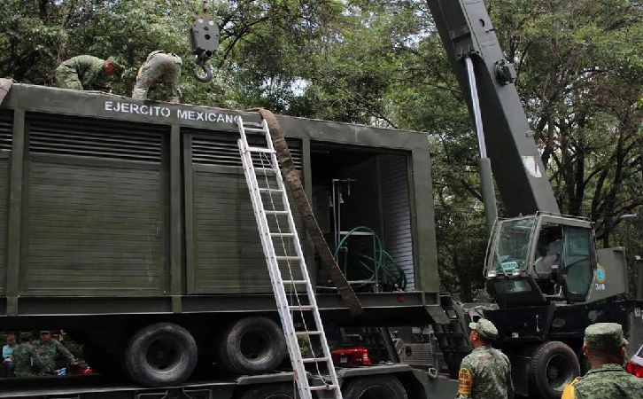Ejército instala planta purificadora móvil en Benito Juárez por contaminación de agua
