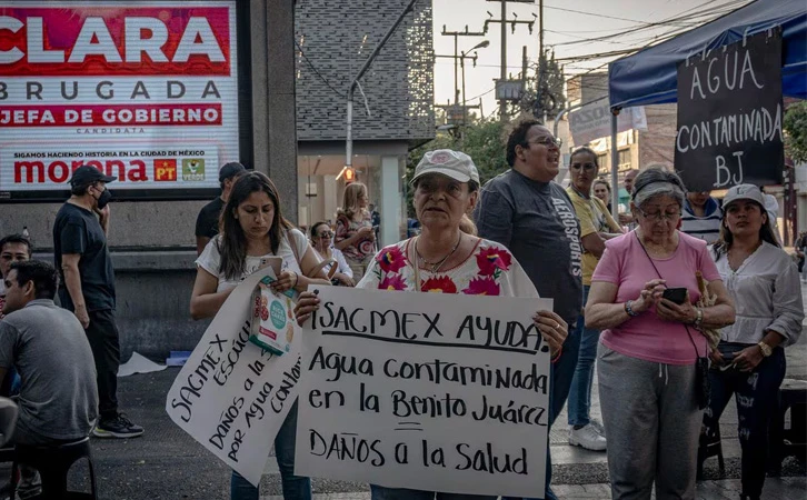 Vecinos de BJ presentarán demanda colectiva contra Gobierno de CDMX por agua contaminada