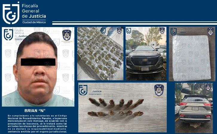 Detienen a “El Loco Brayan”, líder de grupo extorsionador de comerciantes en CDMX