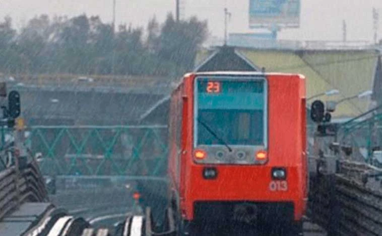 Afectan lluvias  Metro y zonas del oriente de la CDMX