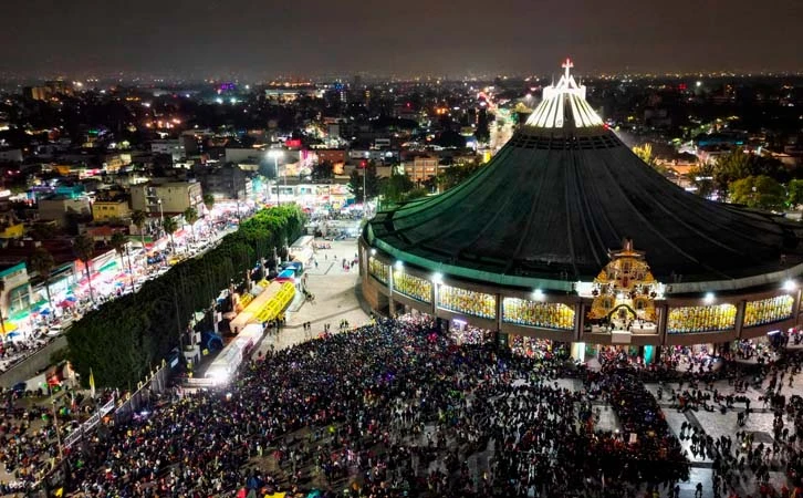 Aumenta arribo de peregrinos a la Basílica de Guadalupe