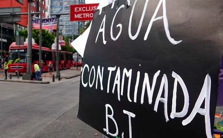 Oculta Gobierno de Clara Brugada información de agua contaminada en Benito Juárez