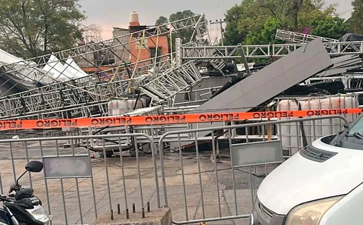 Fiscalía investiga caída de escenario en GAM