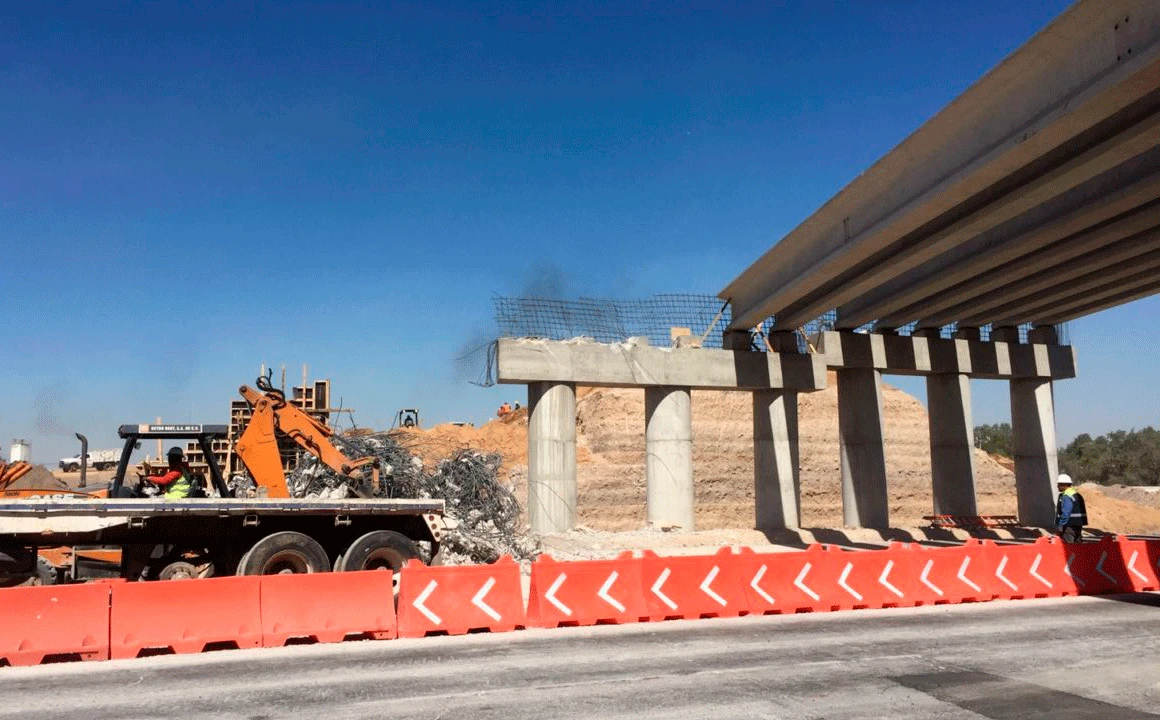 Tras años, reinician construcción de puentes cerca del AIFA