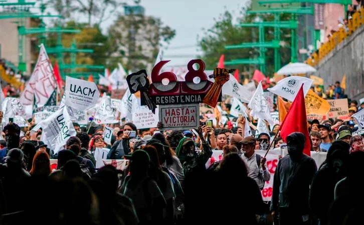¡2 de octubre no se olvida! Marcha hoy en Tlatelolco