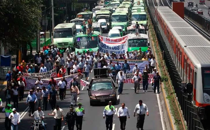 Volverán a marchar transportistas en CDMX y Edomex
